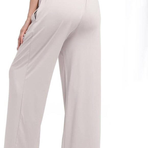 3 Pack Women's High Waist Wide Leg Pants with Pockets - Comfort Meets Style - Picture 3 of 5